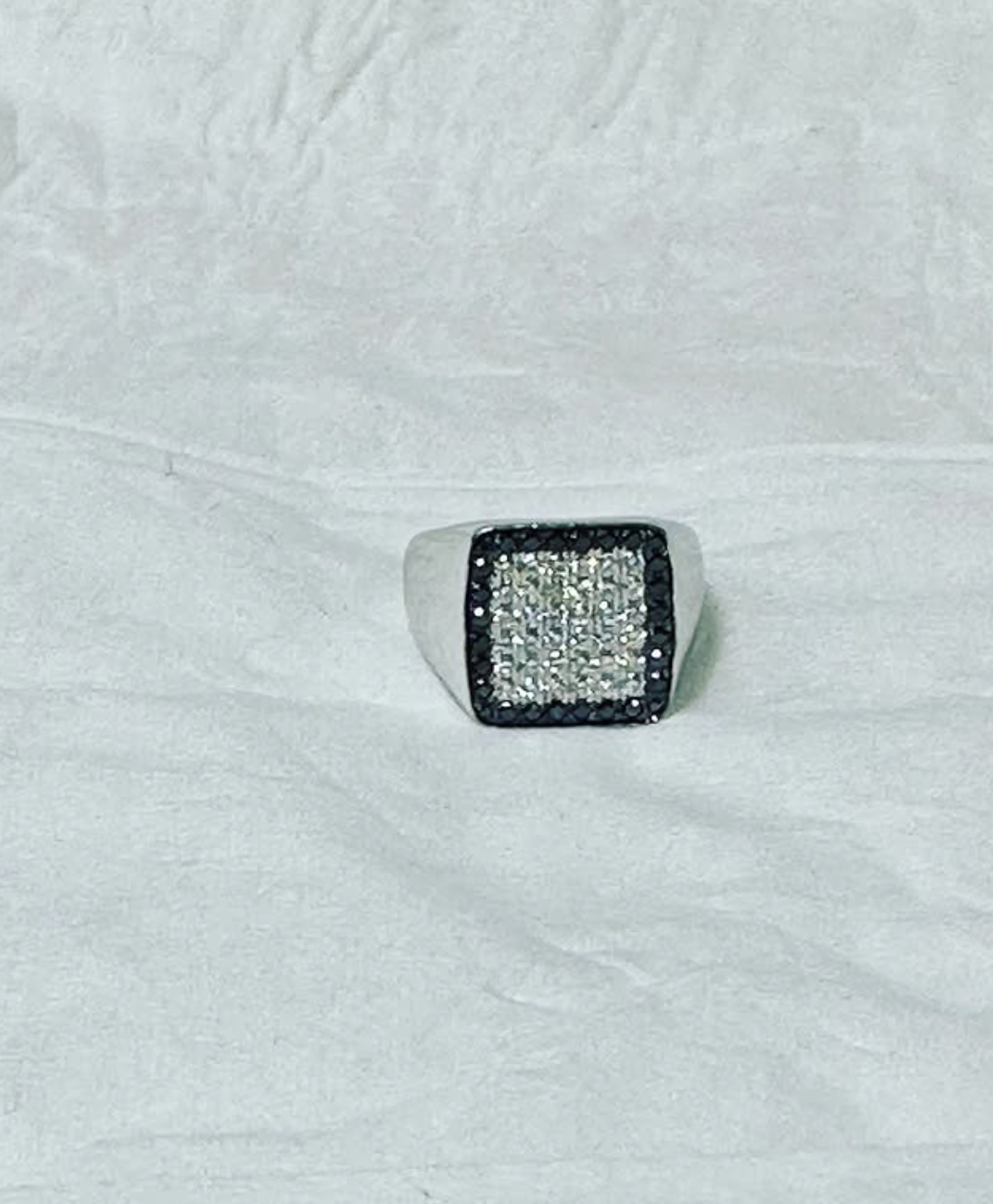 Diamond signet ring — restored brilliance